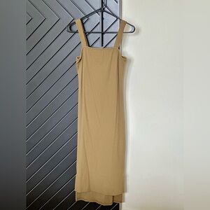 Square neck tank midi dress. Size S. Worn only once!